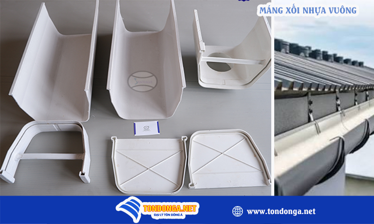 Máng xối nhựa vuông